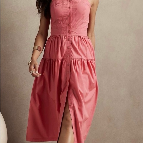 Banana Republic Dresses & Skirts - Banana Republic Coral-Pink Button Down Dress